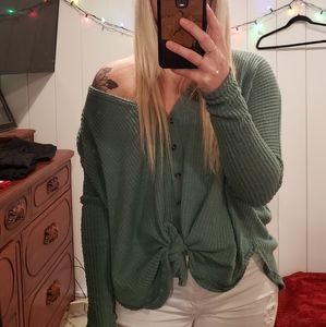 Urban outfitters Jo Jo oversized thermal shirt